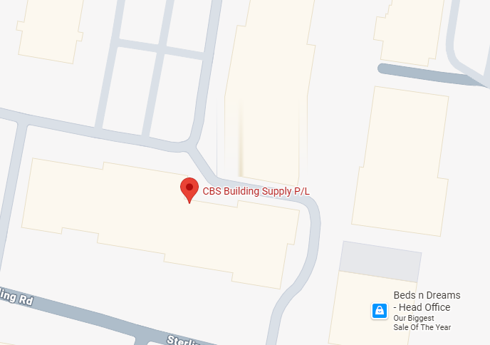 Map showing CBS Building Supply, 40 Sterling Road, Minchinbury NSW